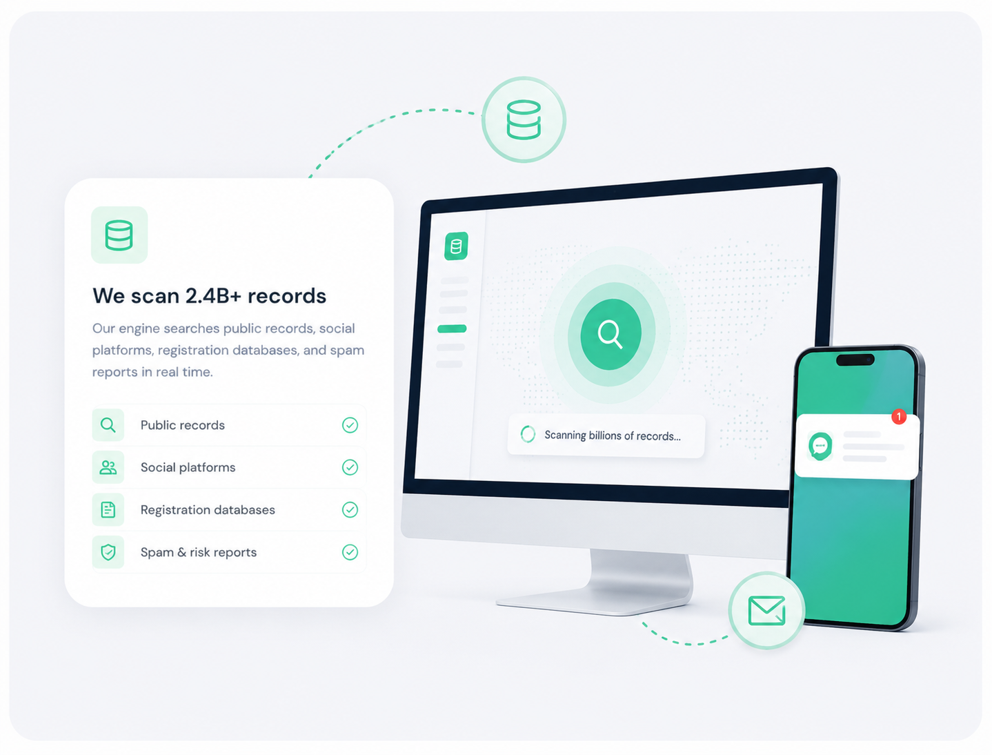 We scan billions of data points